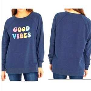 Wildfox Small Good Vibes Crewneck Sweatshirt
